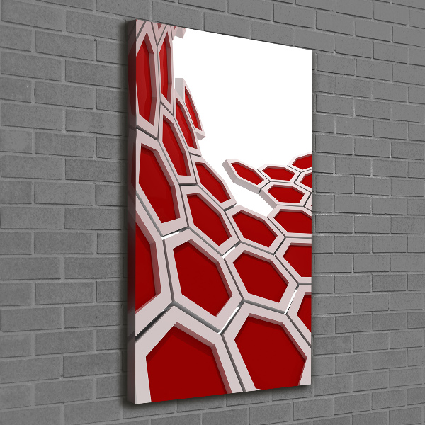 Wall art canvas large 3D abstraction