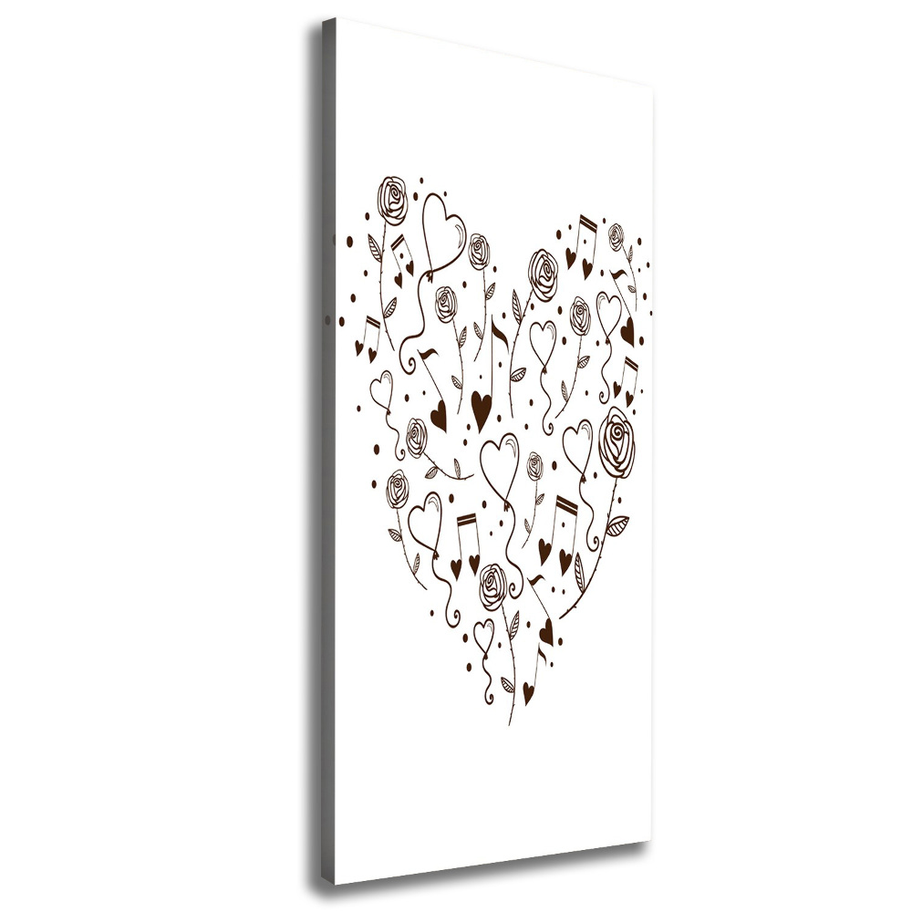 Canvas wall art Heart