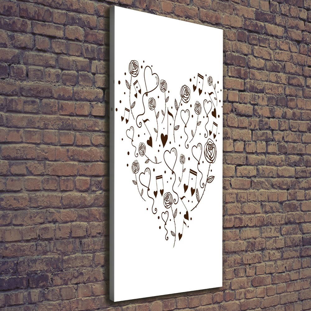 Canvas wall art Heart