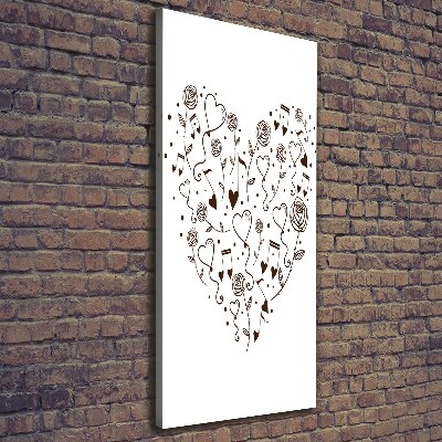 Canvas wall art Heart