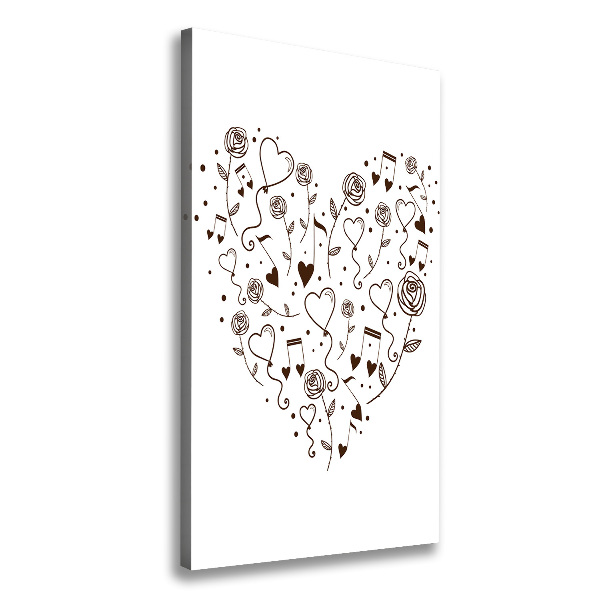 Canvas wall art Heart