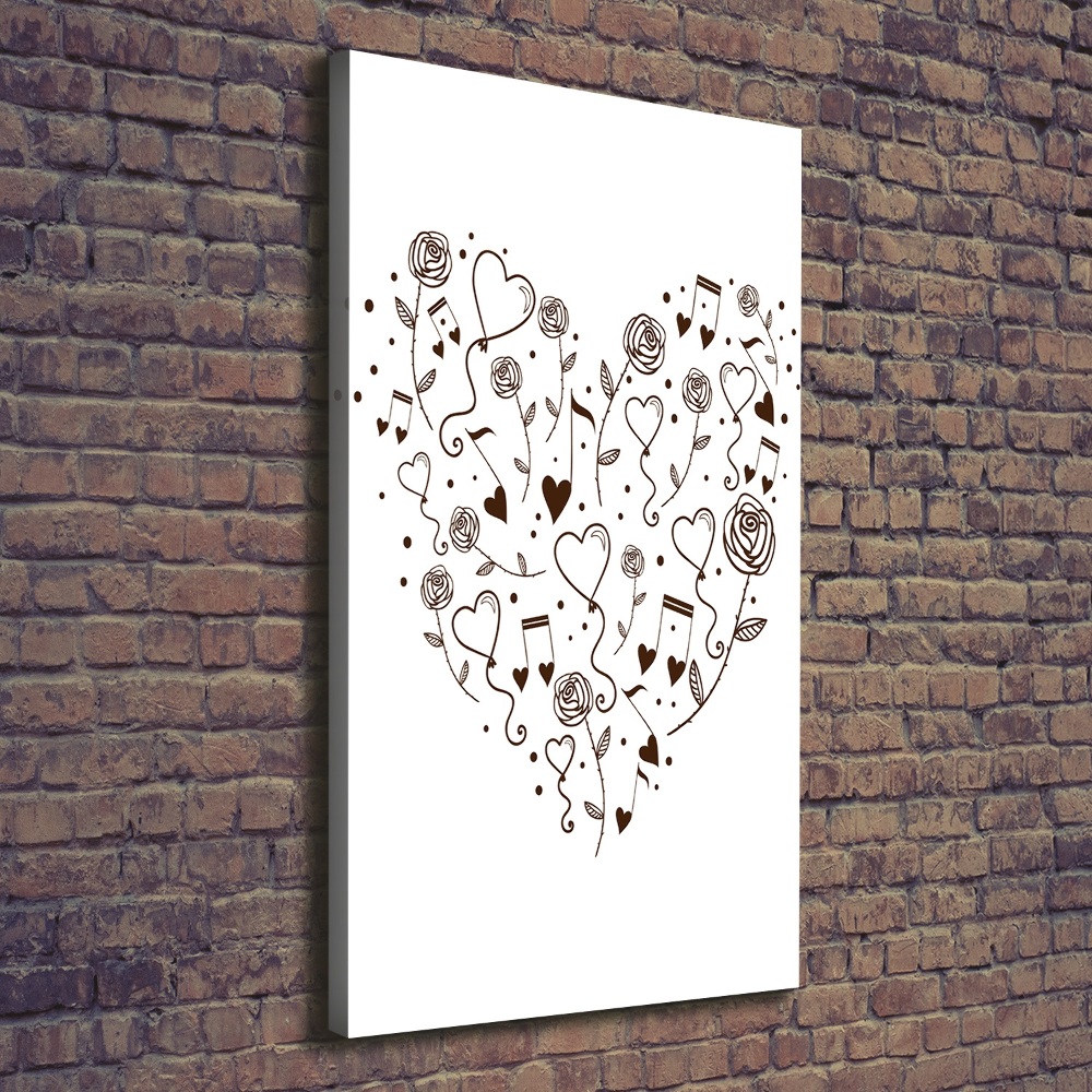 Canvas wall art Heart