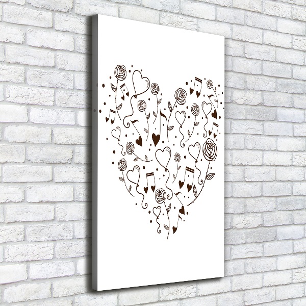 Canvas wall art Heart