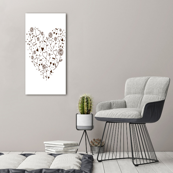 Canvas wall art Heart