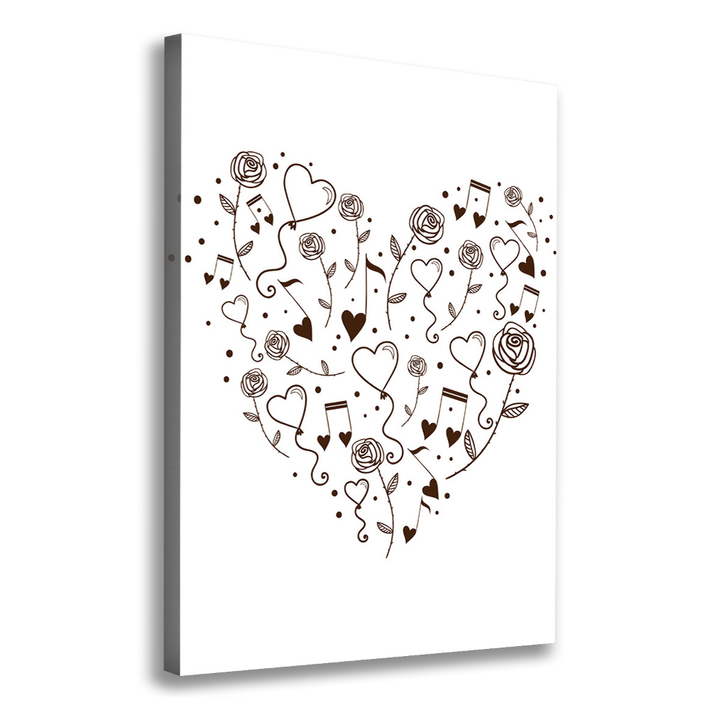 Canvas wall art Heart