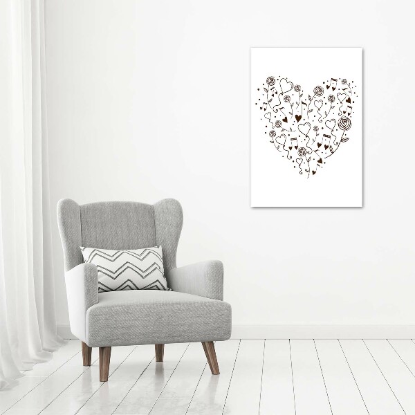 Canvas wall art Heart