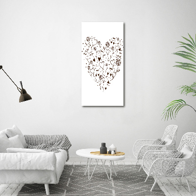 Canvas wall art Heart