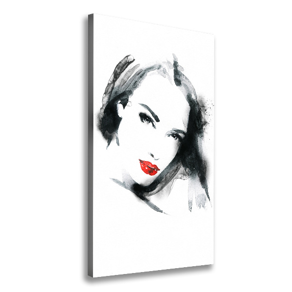 Large canvas wall art Portrait of a woman