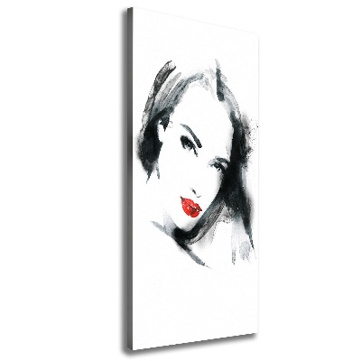 Large canvas wall art Portrait of a woman