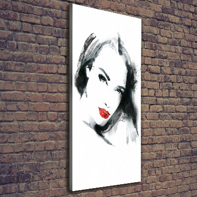 Large canvas wall art Portrait of a woman