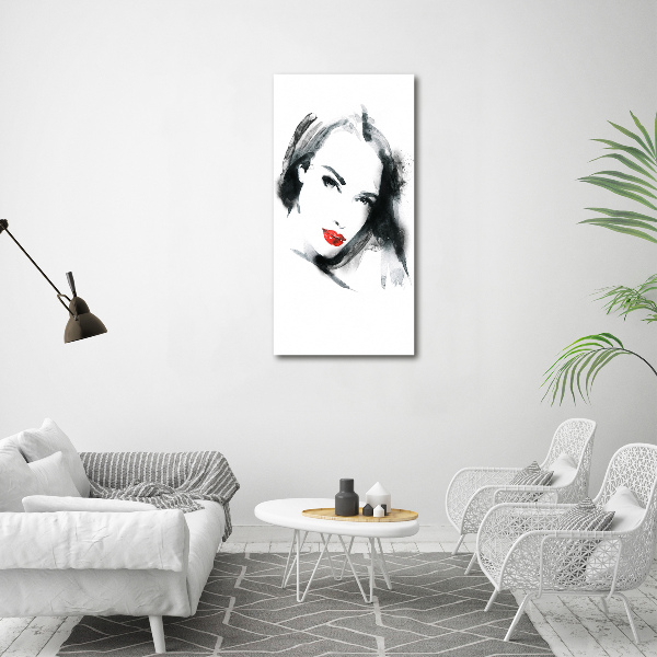 Large canvas wall art Portrait of a woman