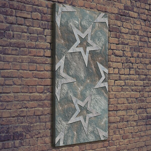 Canvas wall art Stone stars