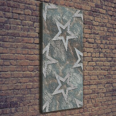 Canvas wall art Stone stars