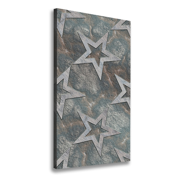 Canvas wall art Stone stars