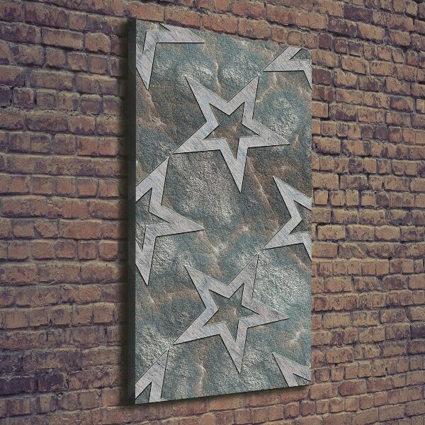 Canvas wall art Stone stars