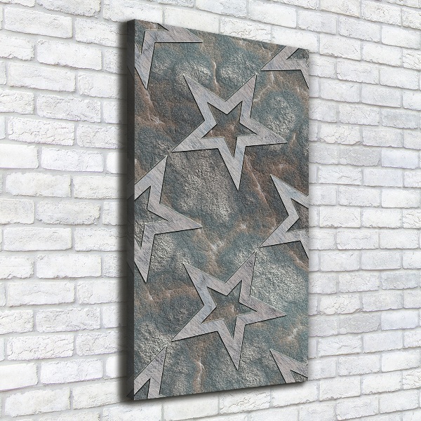 Canvas wall art Stone stars