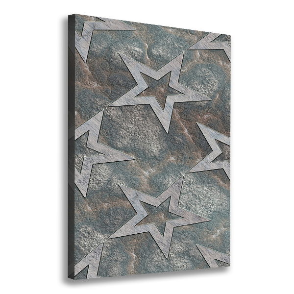 Canvas wall art Stone stars