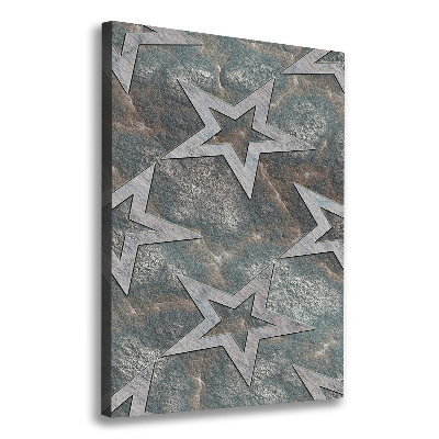 Canvas wall art Stone stars