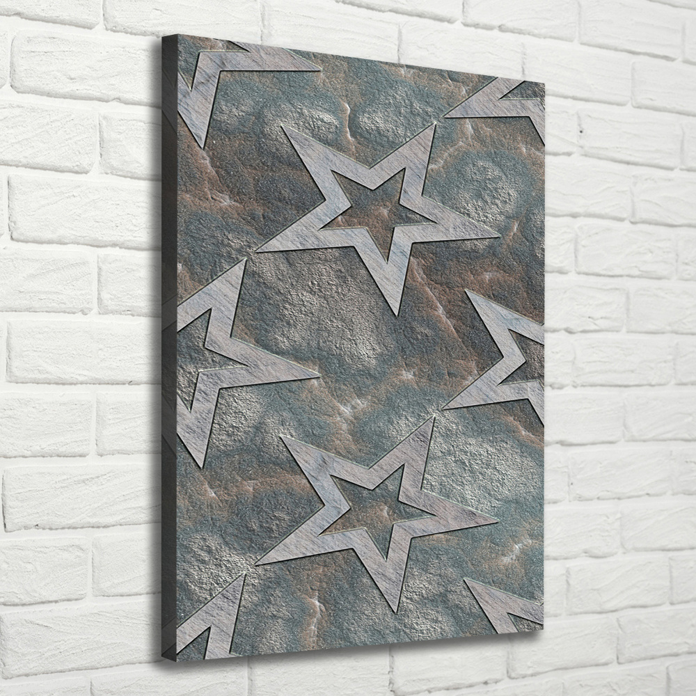 Canvas wall art Stone stars