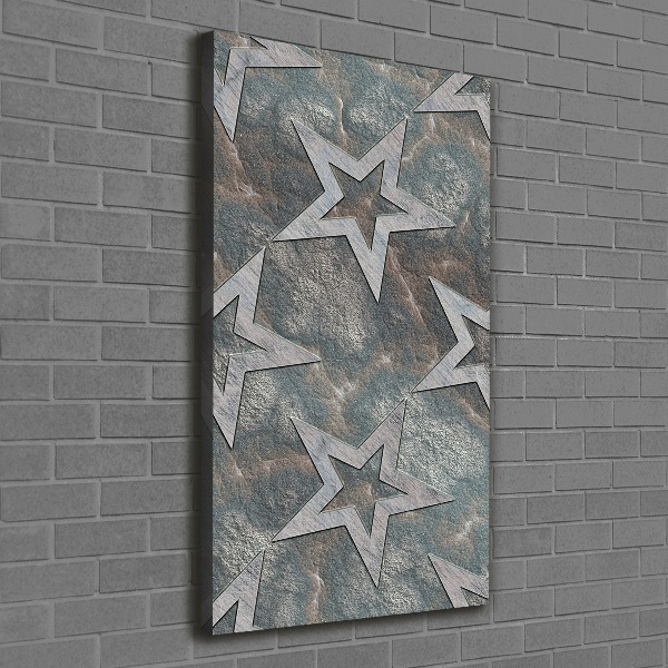 Canvas wall art Stone stars