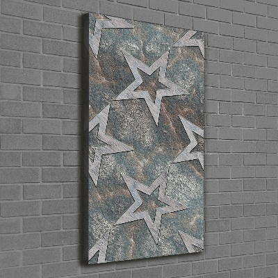 Canvas wall art Stone stars