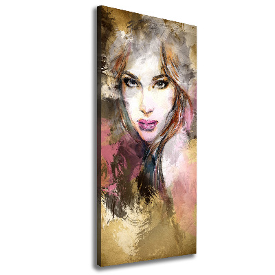 Large canvas wall art Abstraction woman