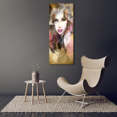 Large canvas wall art Abstraction woman