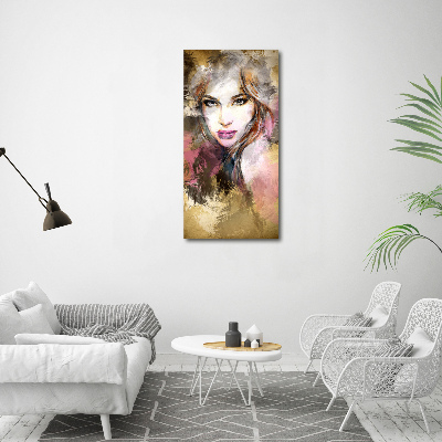 Large canvas wall art Abstraction woman