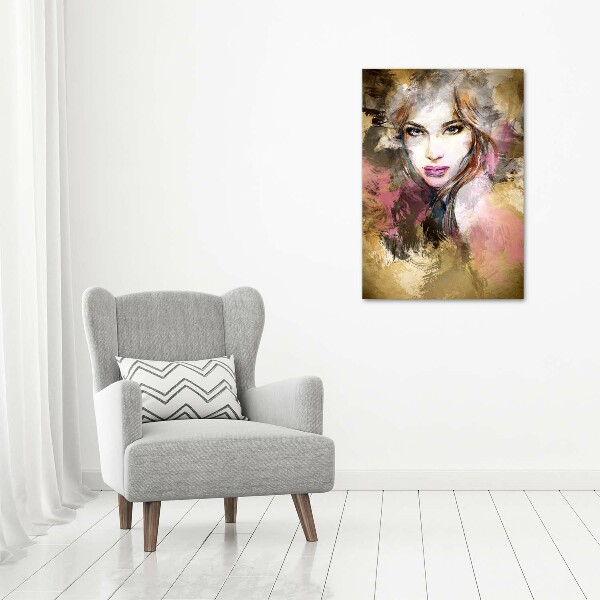 Large canvas wall art Abstraction woman