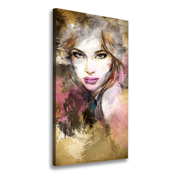 Large canvas wall art Abstraction woman