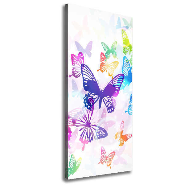 Canvas wall art Colorful butterflies