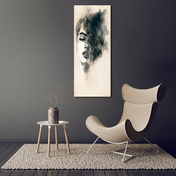 Wall art canvas large Abstraction woman