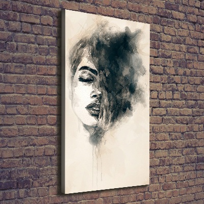 Wall art canvas large Abstraction woman