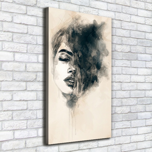 Wall art canvas large Abstraction woman