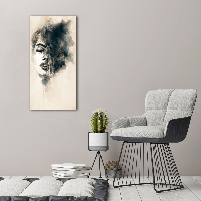 Wall art canvas large Abstraction woman