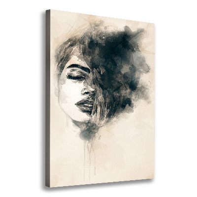 Wall art canvas large Abstraction woman