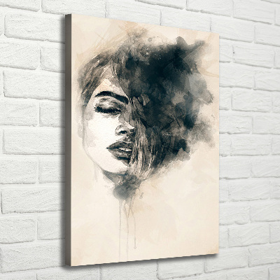 Wall art canvas large Abstraction woman