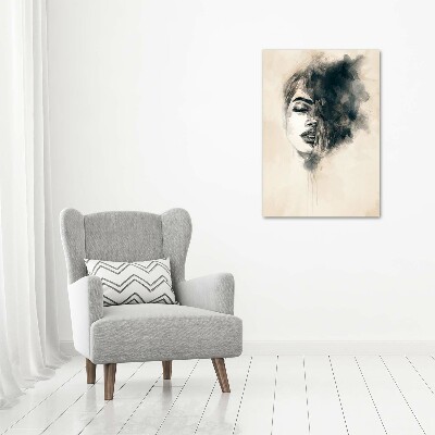 Wall art canvas large Abstraction woman