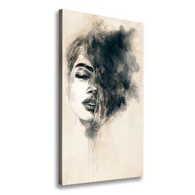 Wall art canvas large Abstraction woman