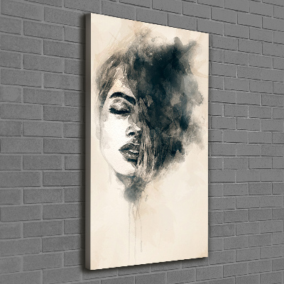 Wall art canvas large Abstraction woman