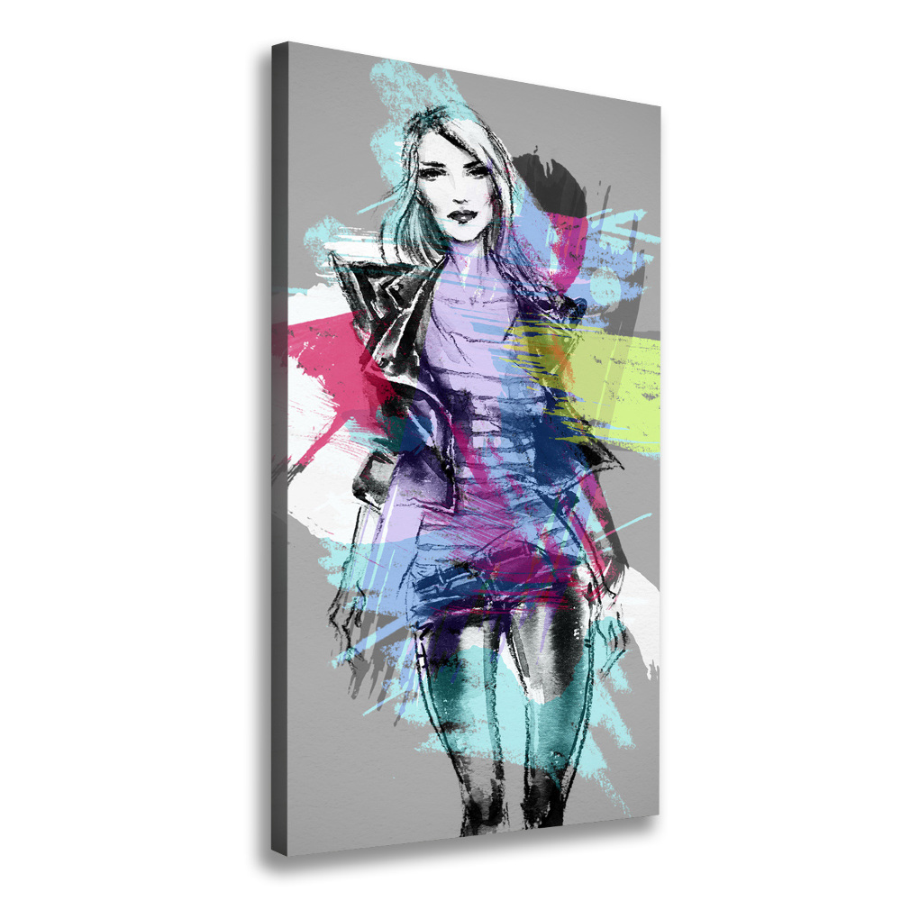 Canvas wall art Abstraction woman