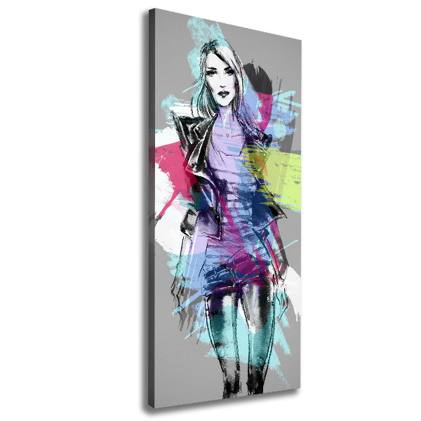 Canvas wall art Abstraction woman