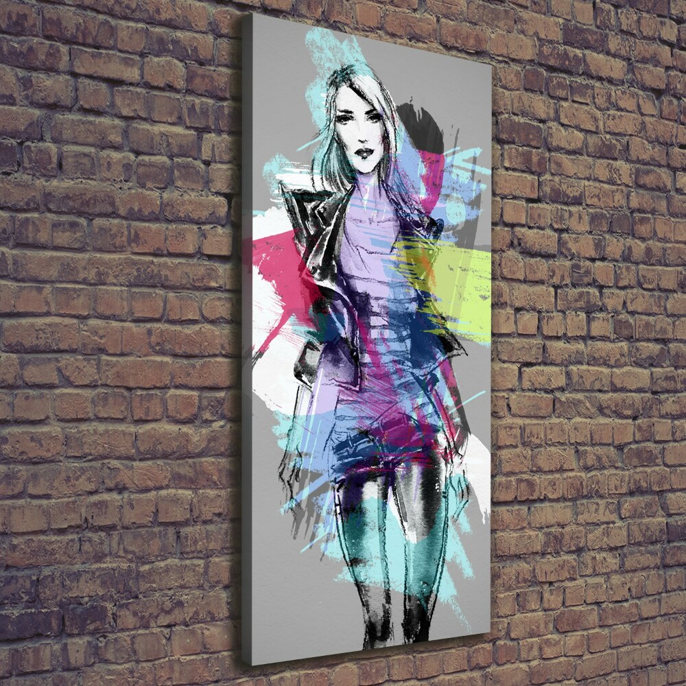 Canvas wall art Abstraction woman