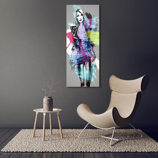 Canvas wall art Abstraction woman