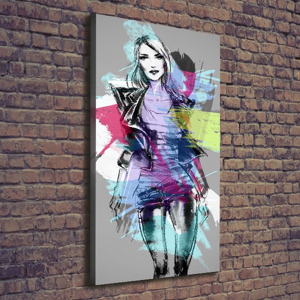 Canvas wall art Abstraction woman