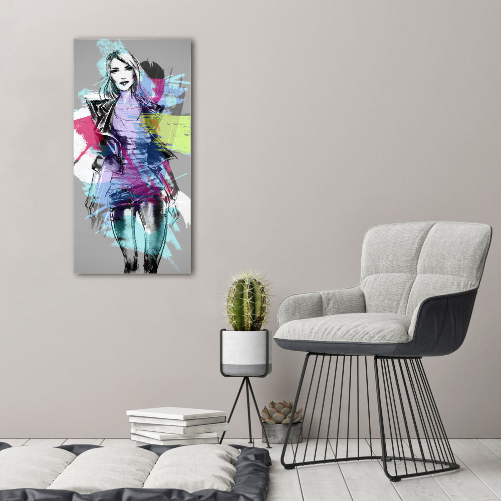 Canvas wall art Abstraction woman