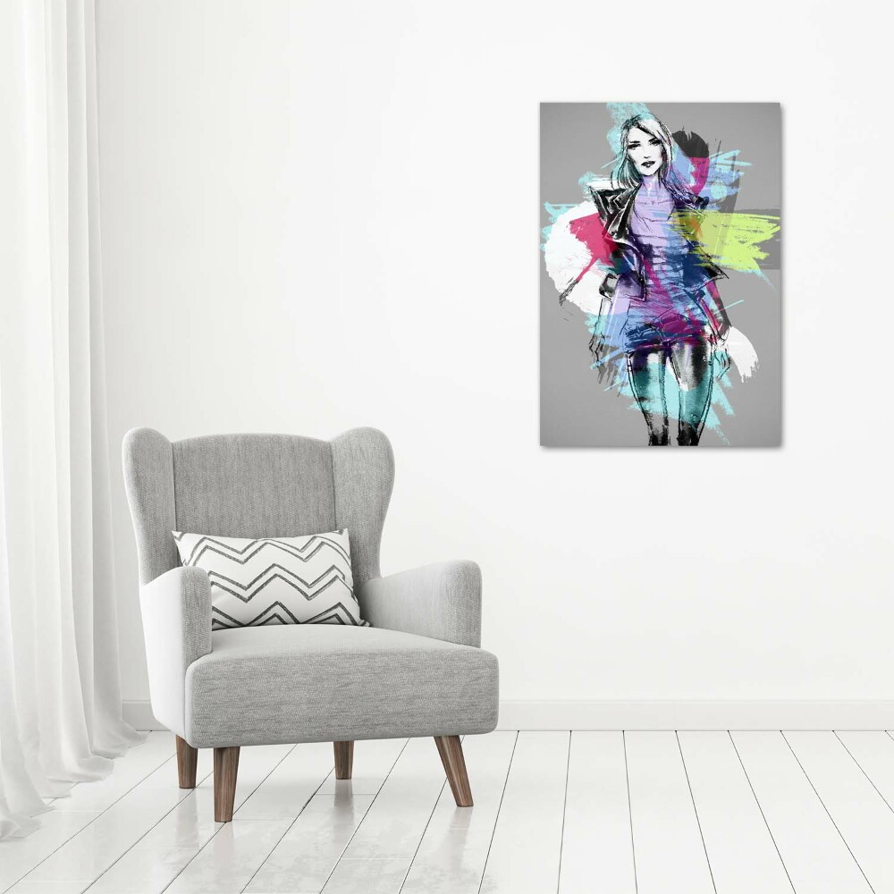 Canvas wall art Abstraction woman