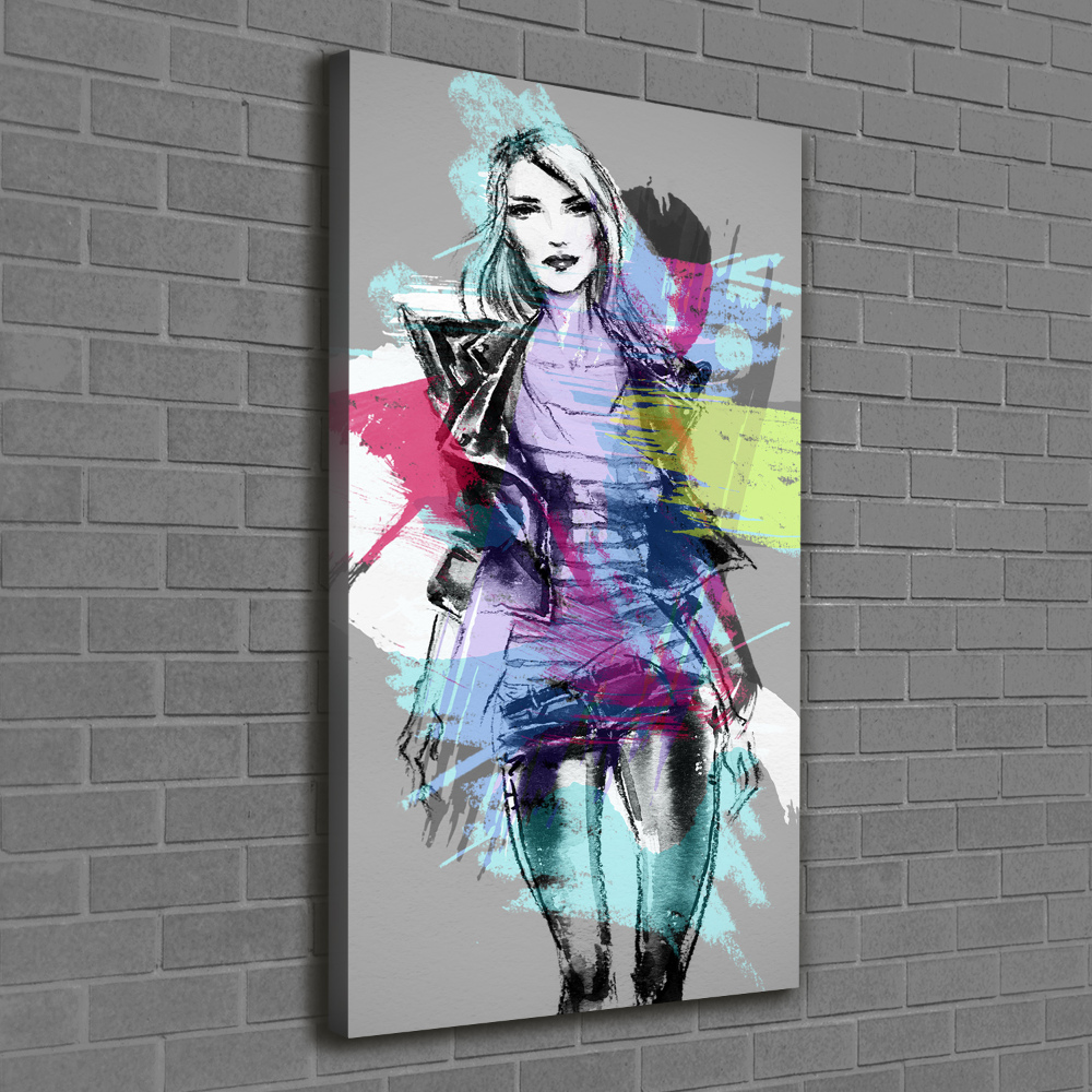 Canvas wall art Abstraction woman