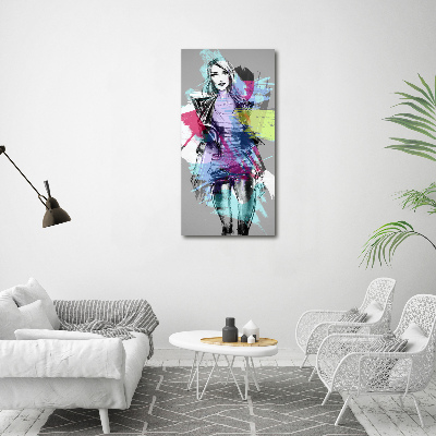 Canvas wall art Abstraction woman