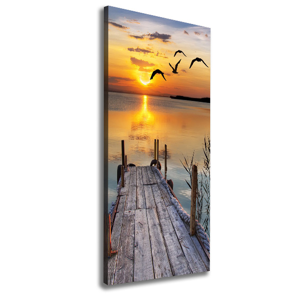 Canvas wall art Wooden pier